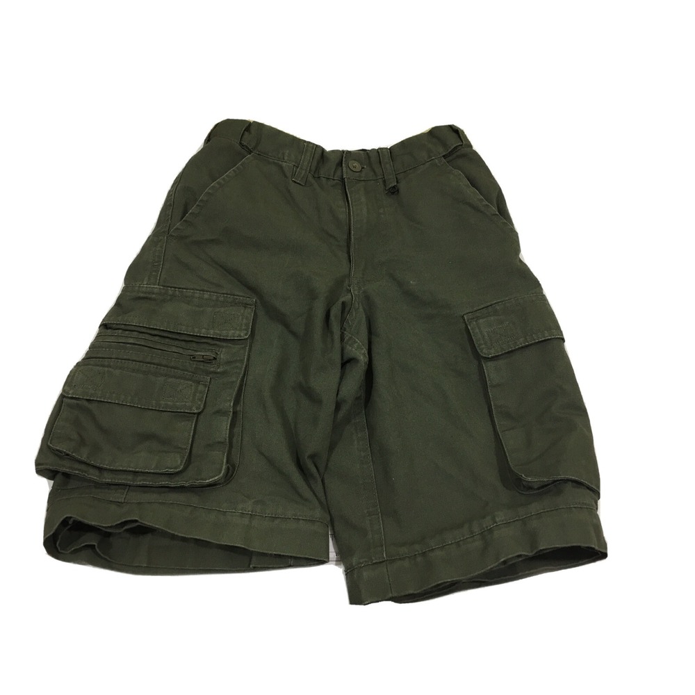 Boy Scout Webelos Green Official Canvas Uniform Youth 6 Shorts 24" Waist A121w